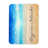 Caymaneilanden: strandzonnescherm magneet (Verticaal)