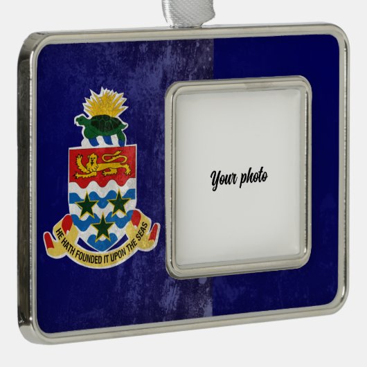 Caymaneilanden Verzilverd Omlijst Ornament (Rechts)