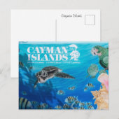Caymaneilanden Welkomstbord Briefkaart (Voorkant / Achterkant)