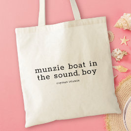 Caymanian Folk Song Munzie Boat Tote Bag