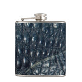 Caymankrokodil huid reptiel heupfles (Voorkant)