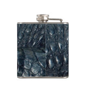 Caymankrokodil huid reptiel heupfles (Achterkant)