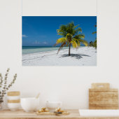 Cayo Blanco-strand in Cuba Poster (Keuken)