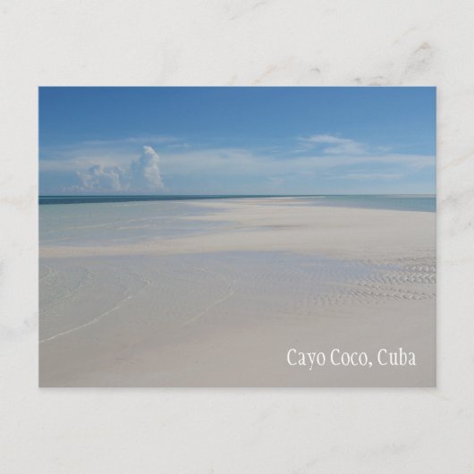 Cayo Coco Cuba Beach Briefkaart (Voorkant)