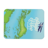 Cayo Coco Cuba  stijlkaart. Magneet (Horizontaal)