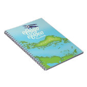Cayo Coco Cuba stijlkaart. Notitieboek (Rechterzijde)