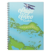 Cayo Coco Cuba stijlkaart. Notitieboek (Voorkant)