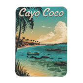 Cayo Coco Cuba Vintage Magneet (Verticaal)