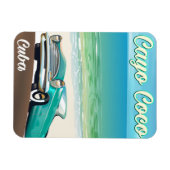 Cayo Coco Cubaanse vakantieposter Magneet (Horizontaal)