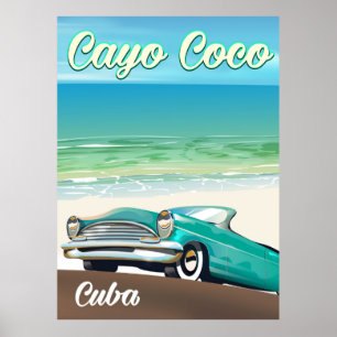 Cayo Coco cuban vakantie-poster Poster
