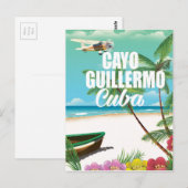 Cayo Guillermo-poster voor stratingsvakantie Briefkaart (Voorkant / Achterkant)