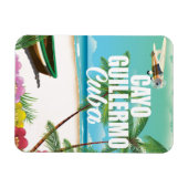 Cayo Guillermo strand vakantieposter Magneet (Horizontaal)