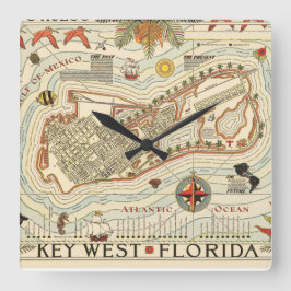  Cayo Hueso Square Wall klok