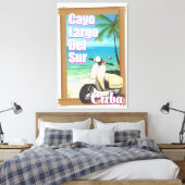 Cayo Largo del Sur Cubaanse vakantieposter Canvas Afdruk (Insitu (Slaapkamer))