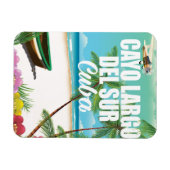 Cayo Largo del Sur strand vakantion poster Magneet (Horizontaal)