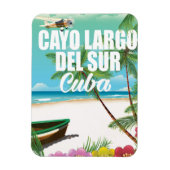 Cayo Largo del Sur strand vakantion poster Magneet (Verticaal)