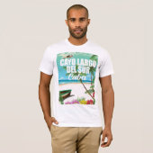Cayo Largo del Sur strand vakantion poster T-shirt (Voorkant volledig)