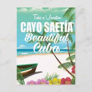 Cayo Saetía Cuba-poster Briefkaart