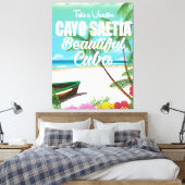 Cayo Saetía Cuba-poster Canvas Afdruk (Insitu (Slaapkamer))