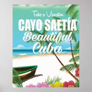 Cayo Saetía Cuba-poster Poster