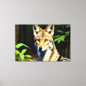 Cayote van 1996 in de bosaffier canvas afdruk (Voorkant)