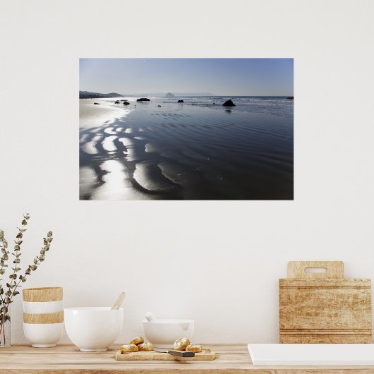 Cayucos Beach Morning Poster (Keuken)