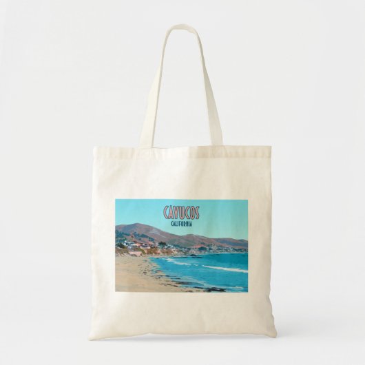 Cayucos California Central Coast Tote Bag (Voorkant)