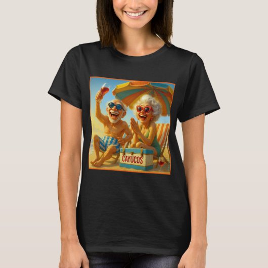 "CAYUCOS FOREVER COOL TEE". T-SHIRT (Voorkant)