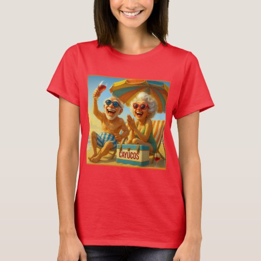"CAYUCOS FOREVER COOL TEE". T-SHIRT (Voorkant)