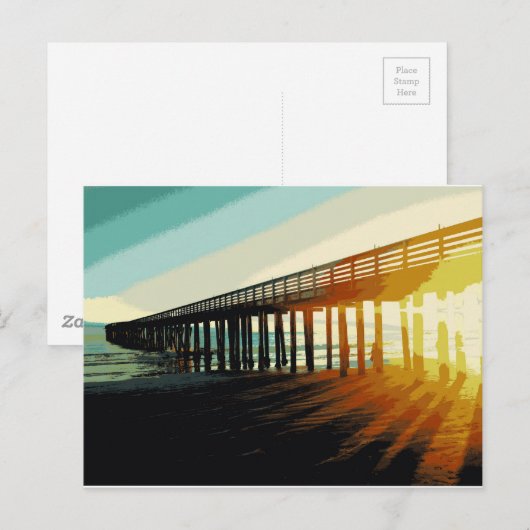 Cayucos Pier Briefkaart (Voorkant / Achterkant)