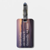 Cayucos Sunset Bagagelabel (Achterkant verticaal)