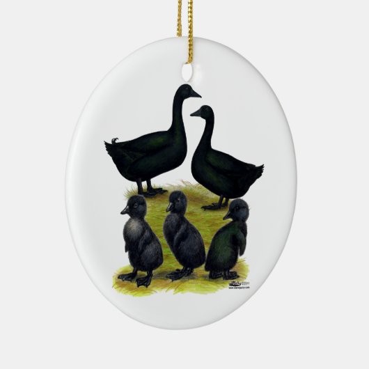 Cayuga Duck Keramisch Ornament (Rechts)