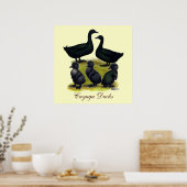 Cayuga Eendenfamilie Poster (Keuken)