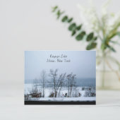CAYUGA LAGE IN WINTER-postkaart Briefkaart (Staand voorkant)