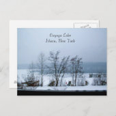CAYUGA LAGE IN WINTER-postkaart Briefkaart (Voorkant / Achterkant)