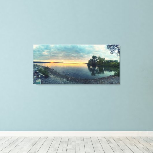 CAYUGA LAKE CANVAS AFDRUK (Insitu (Houten vloer))