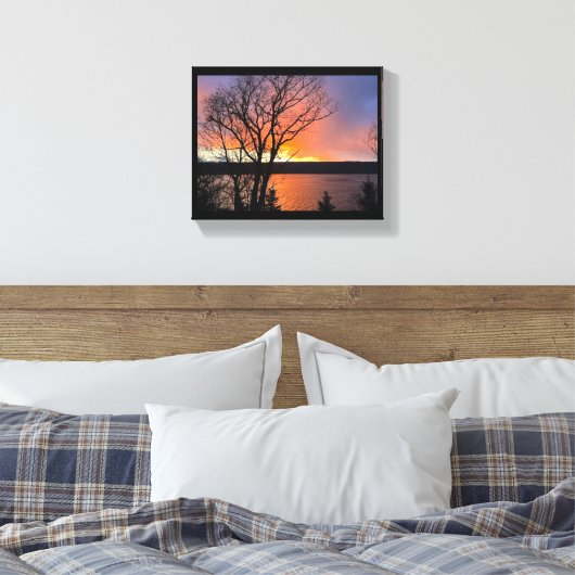 CAYUGA LAKE CANVAS PRINT (Insitu (Slaapkamer))