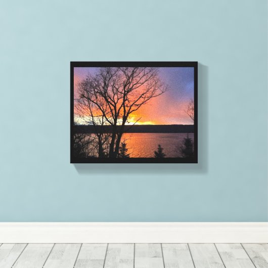 CAYUGA LAKE CANVAS PRINT (Insitu (Houten vloer))