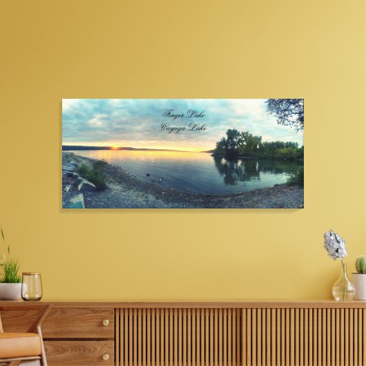 CAYUGA LAKE CANVAS PRINT (Insitu (Woonkamer))