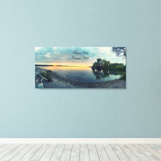 CAYUGA LAKE CANVAS PRINT (Insitu (Houten vloer))