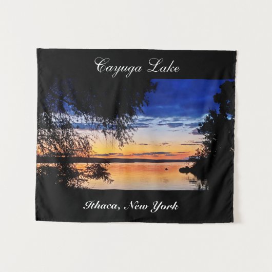 CAYUGA LAKE CANVAS WANDKLEED (Voorkant (horizontaal))