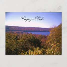 CAYUGA LAKE IN AUTUMN briefkaart