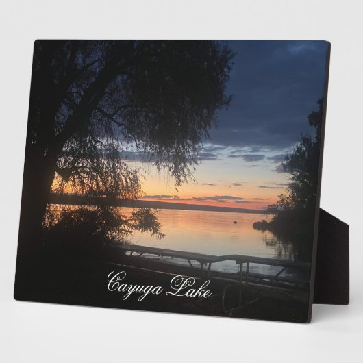 CAYUGA LAKE IN AUTUMN FOTOPLAAT (Zijkant)