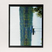 CAYUGA LAKE IN AUTUMN LEGPUZZEL (Verticaal)