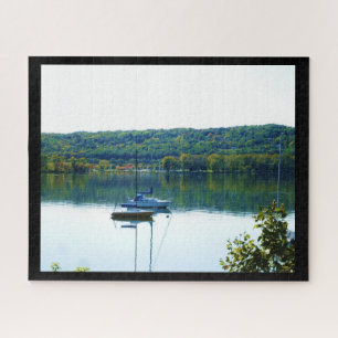 CAYUGA LAKE IN AUTUMN LEGPUZZEL