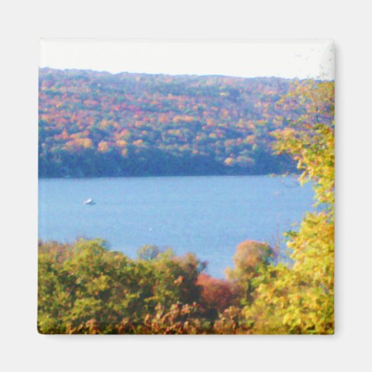 CAYUGA LAKE IN AUTUMN magneet (Voorkant)