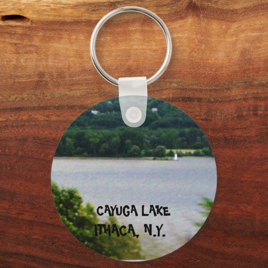 CAYUGA LAKE, ITHACA, N.J. sleutelhanger (Voorkant)