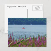 CAYUGA LAKE, ITHACA, N.Y.-briefkaart Briefkaart (Voorkant / Achterkant)