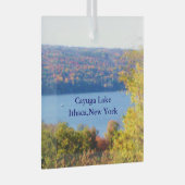 CAYUGA LAKE, ITHACA, N.Y. GLAS ORNAMENT (Voorkant Rechts)