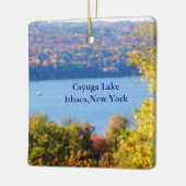 CAYUGA LAKE, ITHACA, N.Y.-siermiddel Keramisch Ornament (Links)
